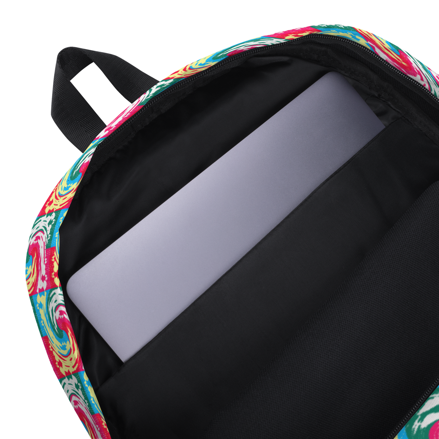 Backpack w/ Front Pocket (Pink Waves)