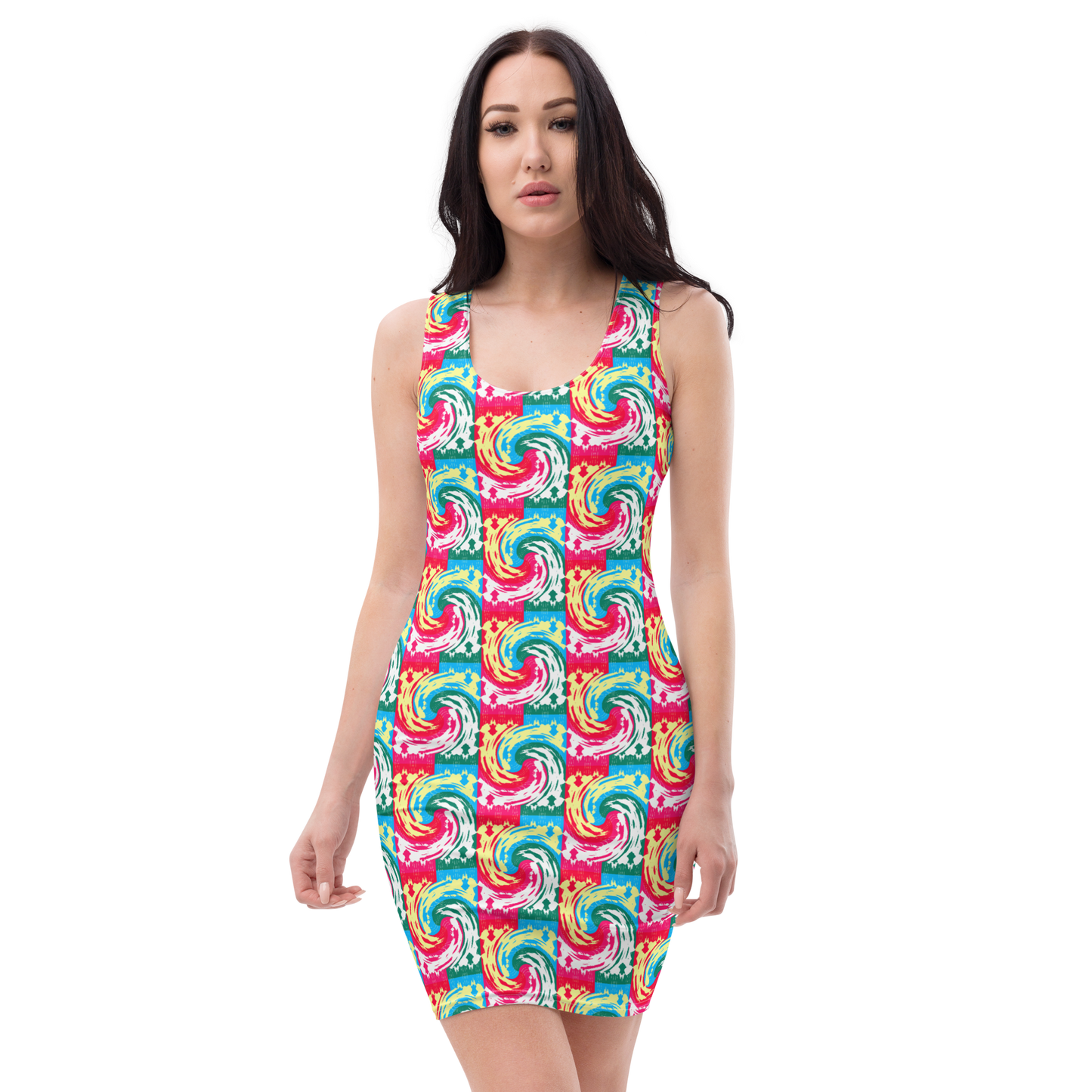 Bodycon dress (Pink Waves)