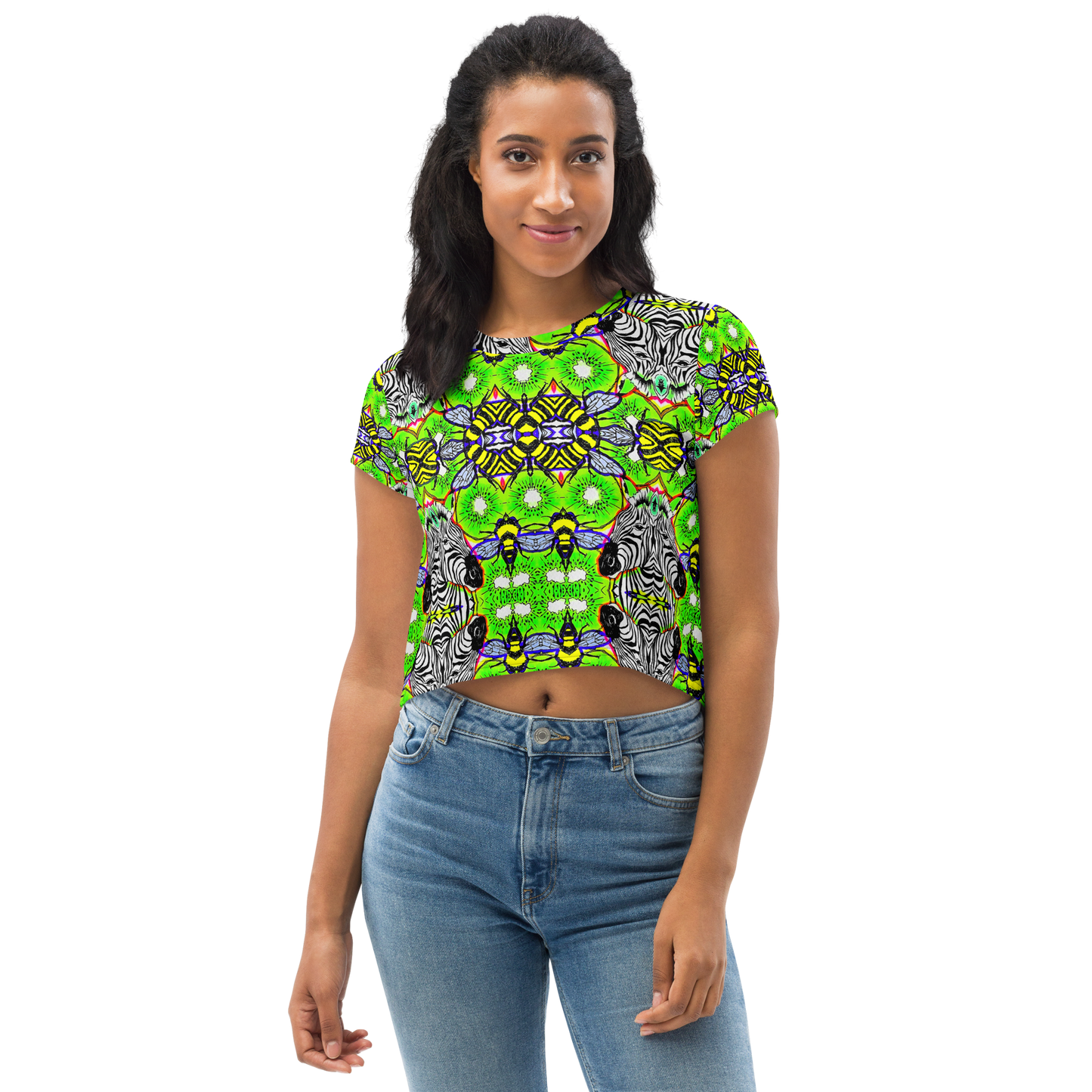 Crop Tee (Zebra)