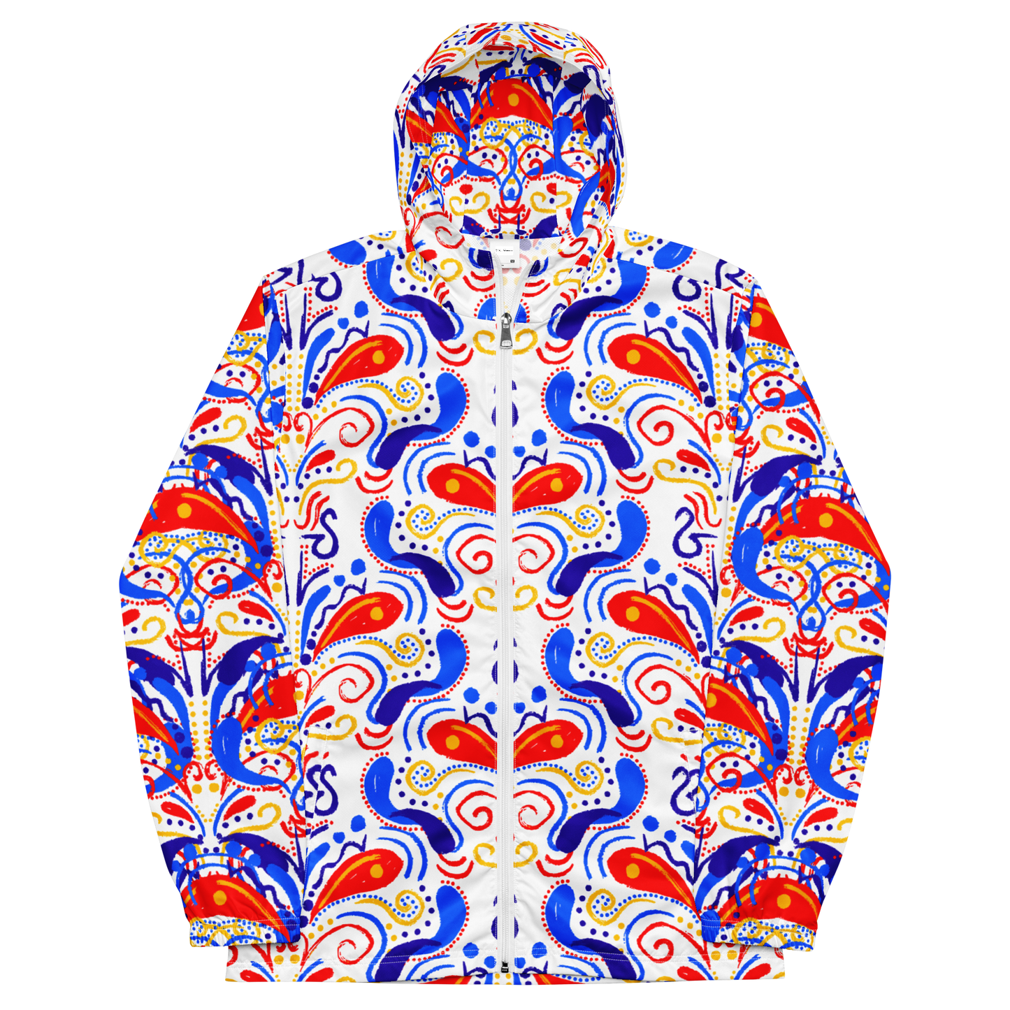 Unisex windbreaker (Talavera-inspired|White)