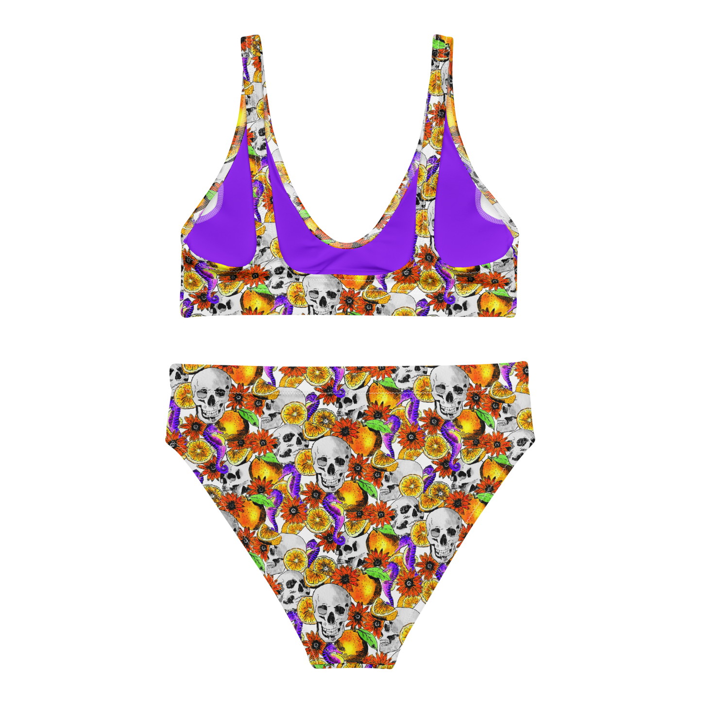 High-waisted bikini (Skulls & Oranges)