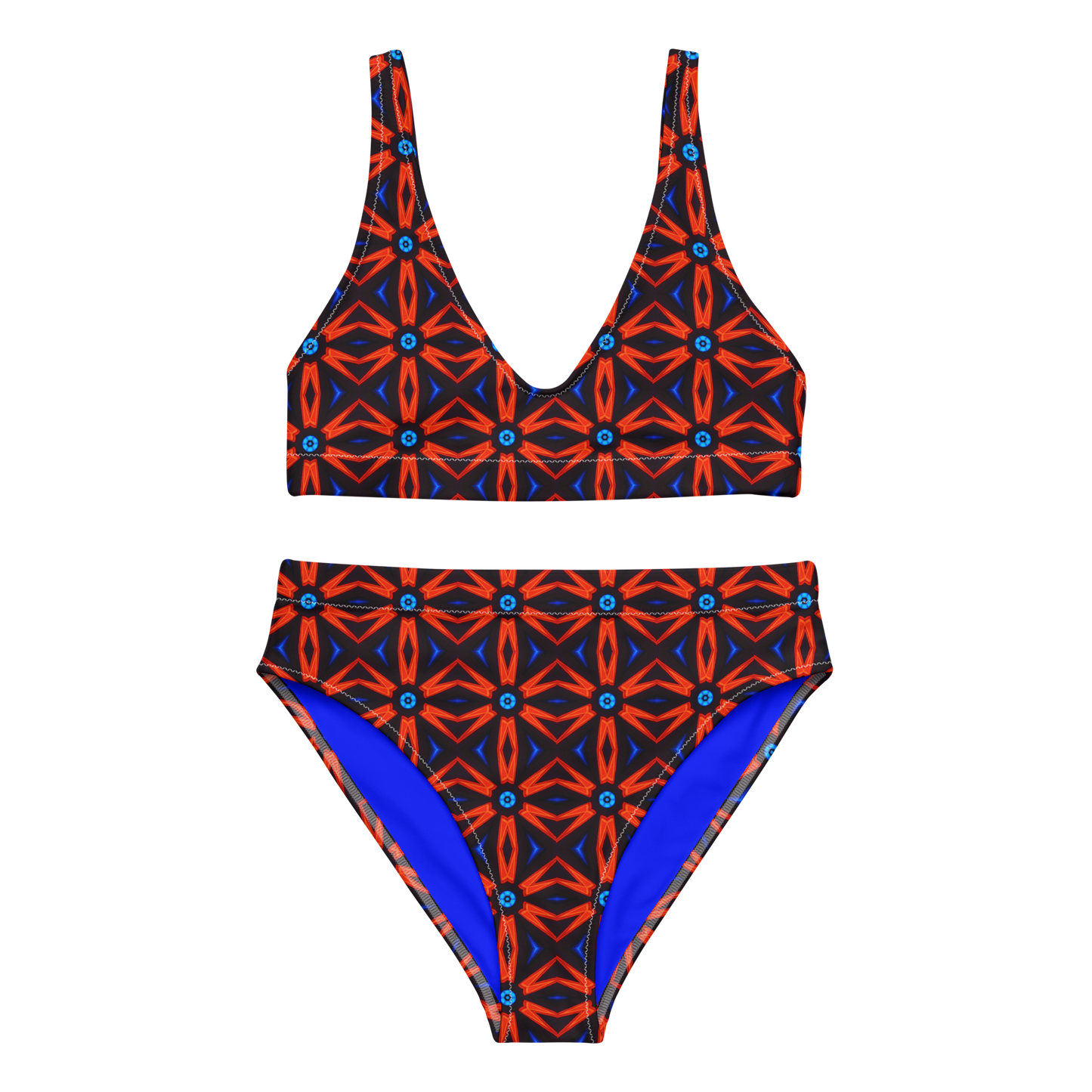 High-waisted bikini (Red Star)