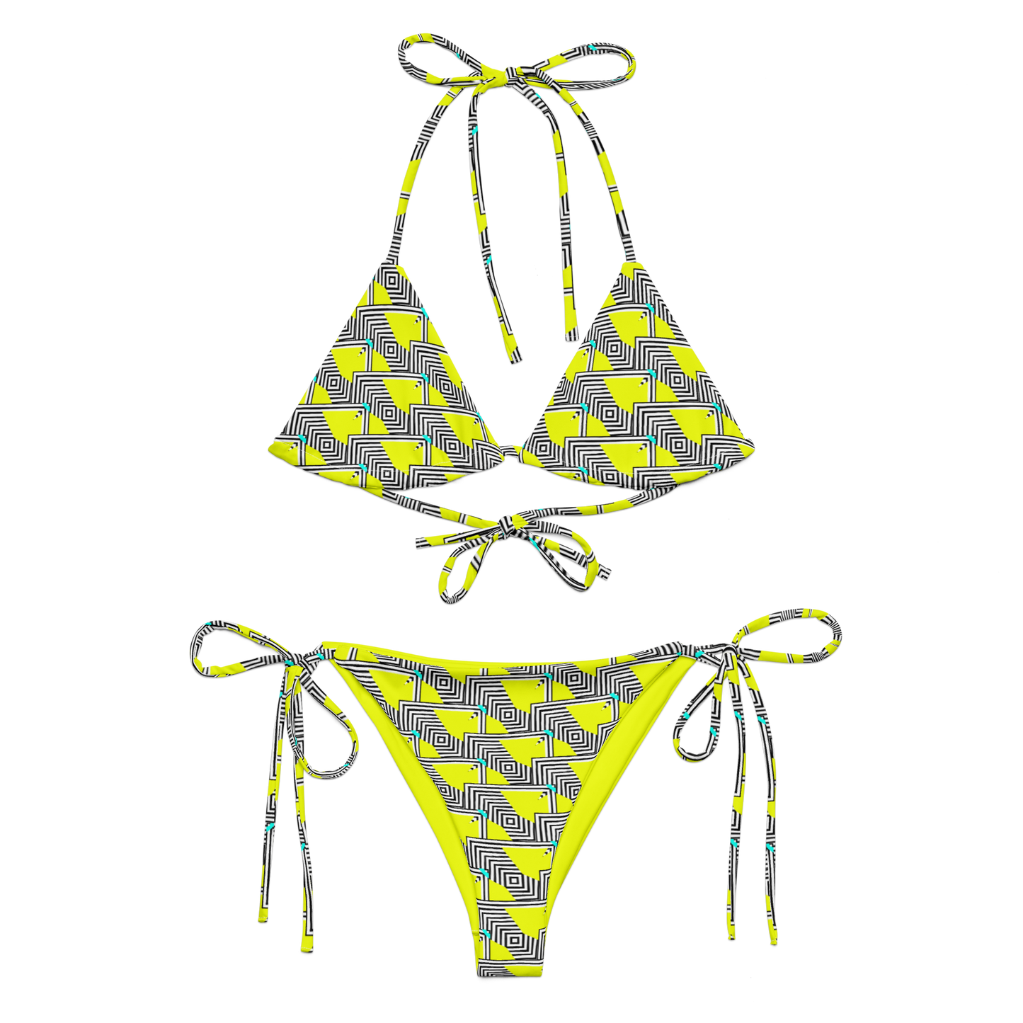 String bikini (Retro Yellow)