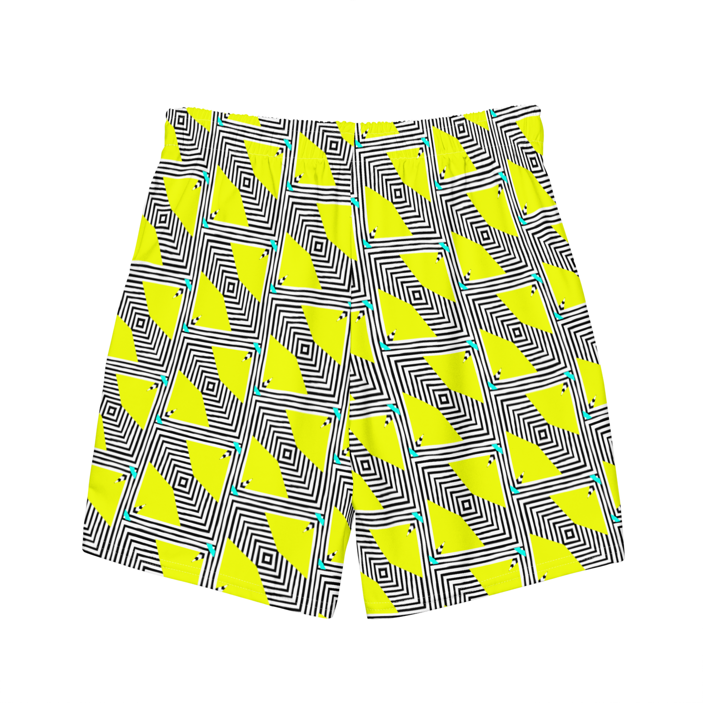 Men's swim trunks (Retro Yellow)