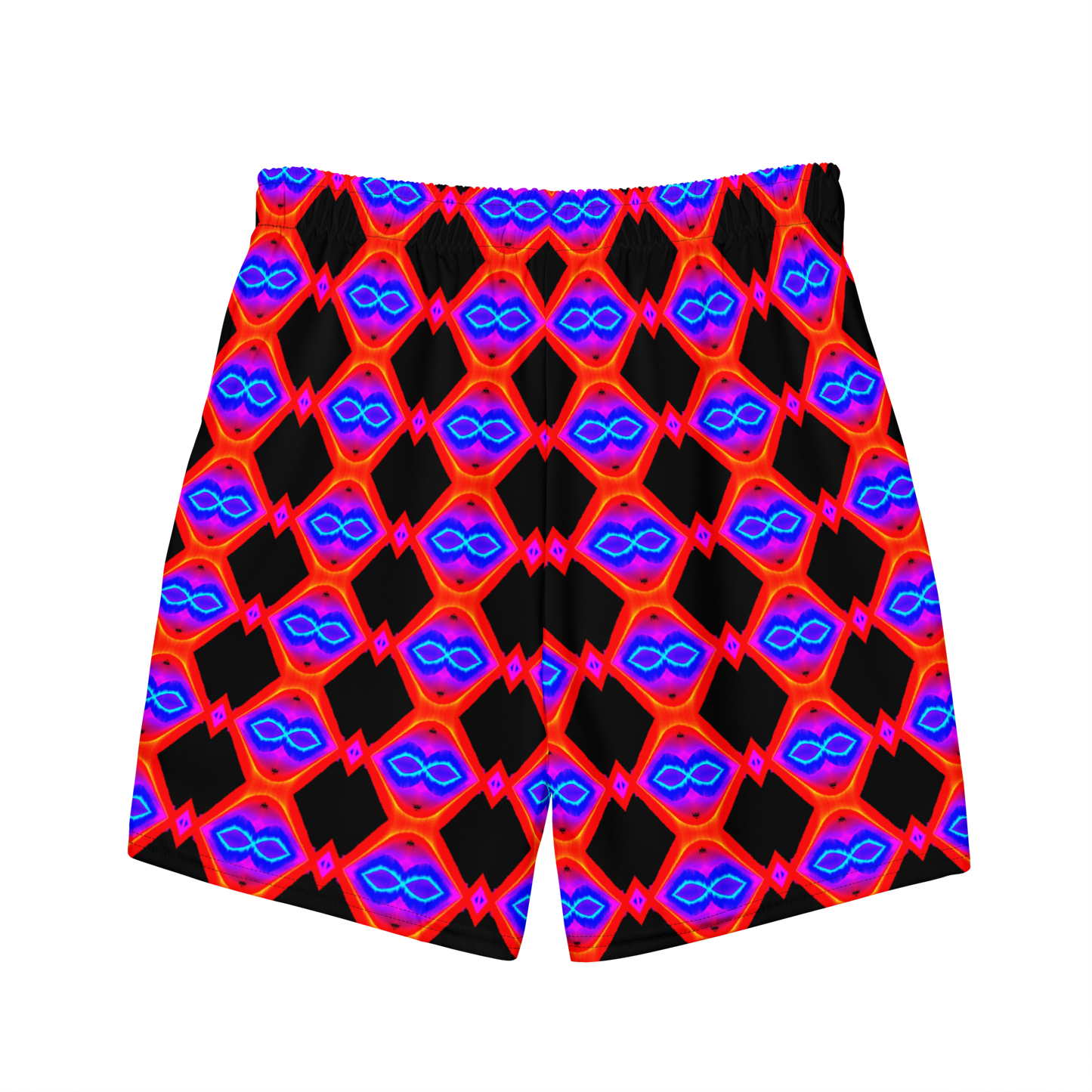 Men's swim trunks (Neon Honeycomb)