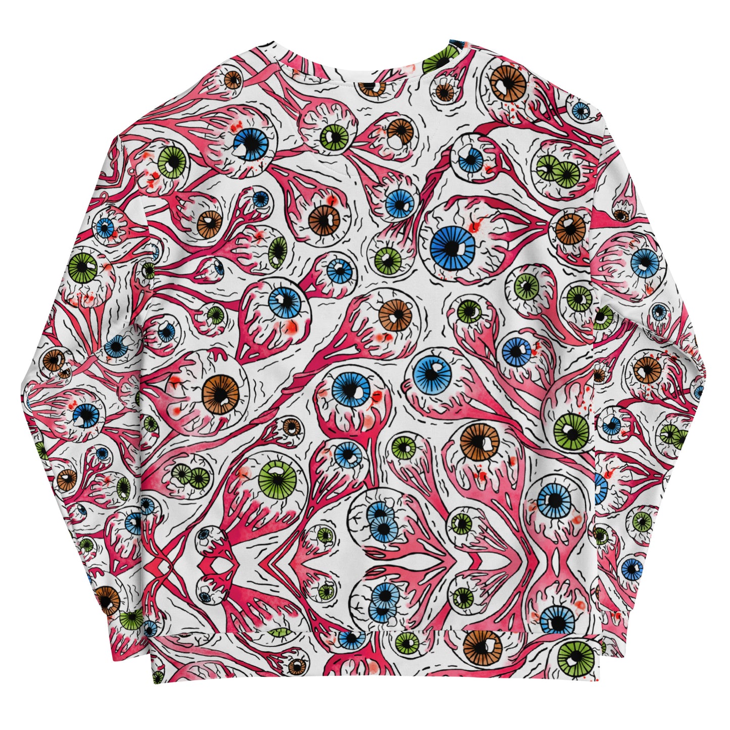 Unisex Sweatshirt (Eyeballs|White)