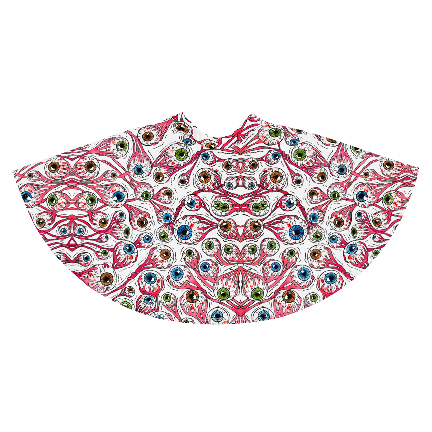 Skater Skirt (Eyeballs|White)