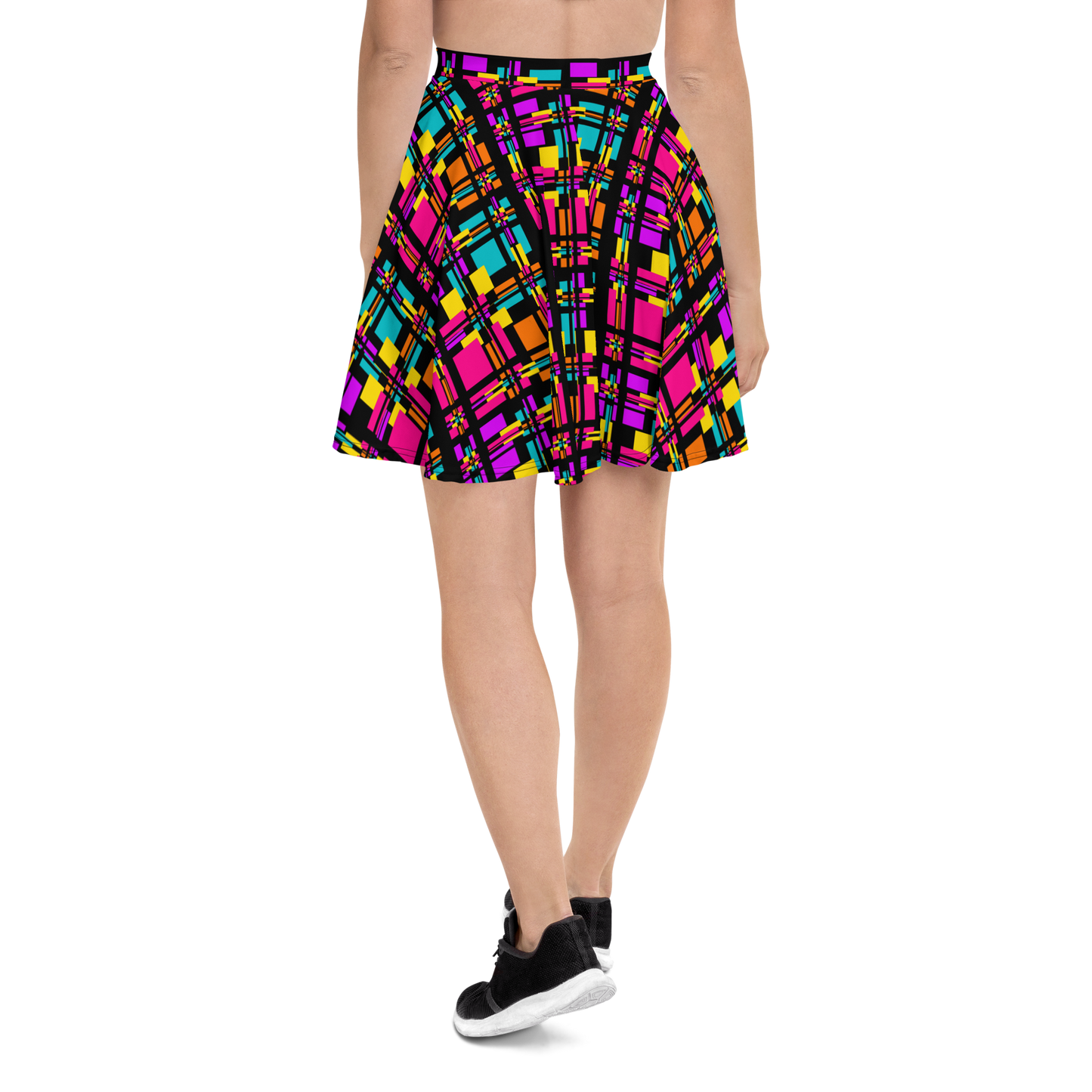 Skater Skirt (Rainbow Plaid)