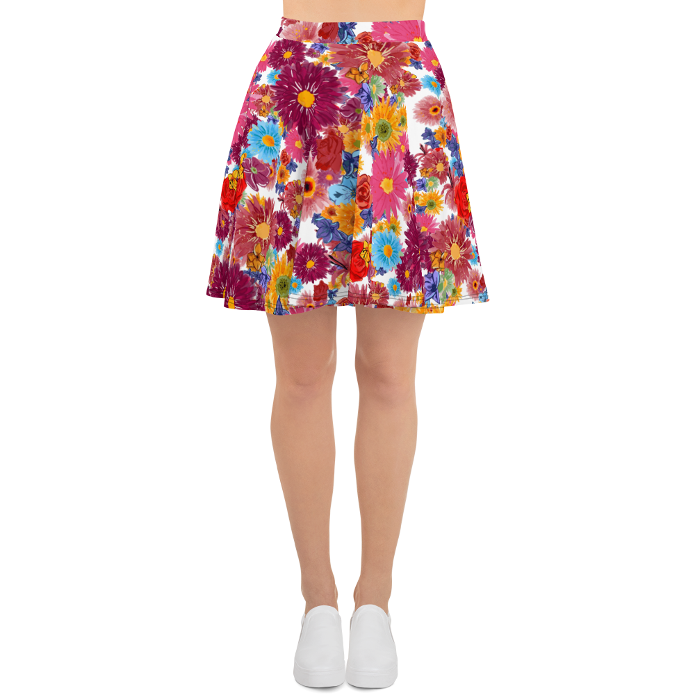 Skater Skirt (Watercolor Flowers)