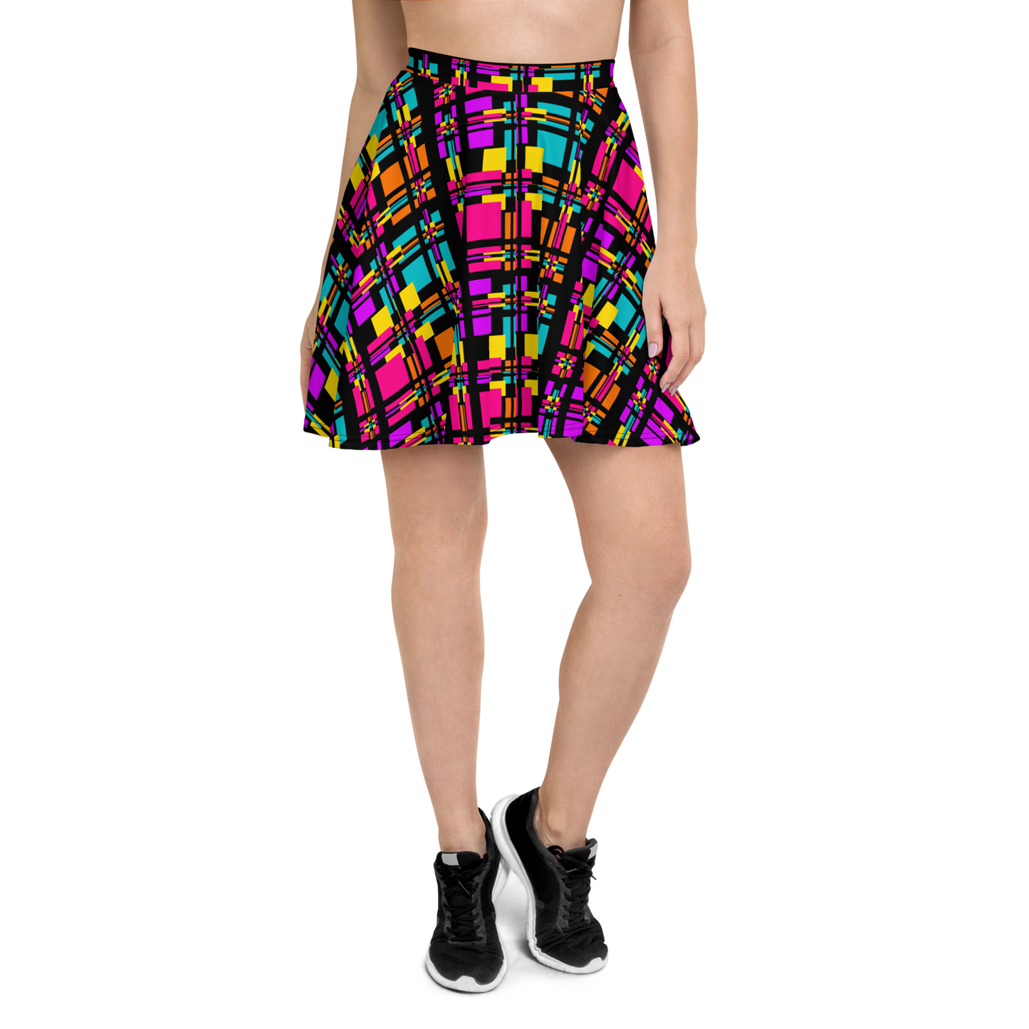 Skater Skirt (Rainbow Plaid)