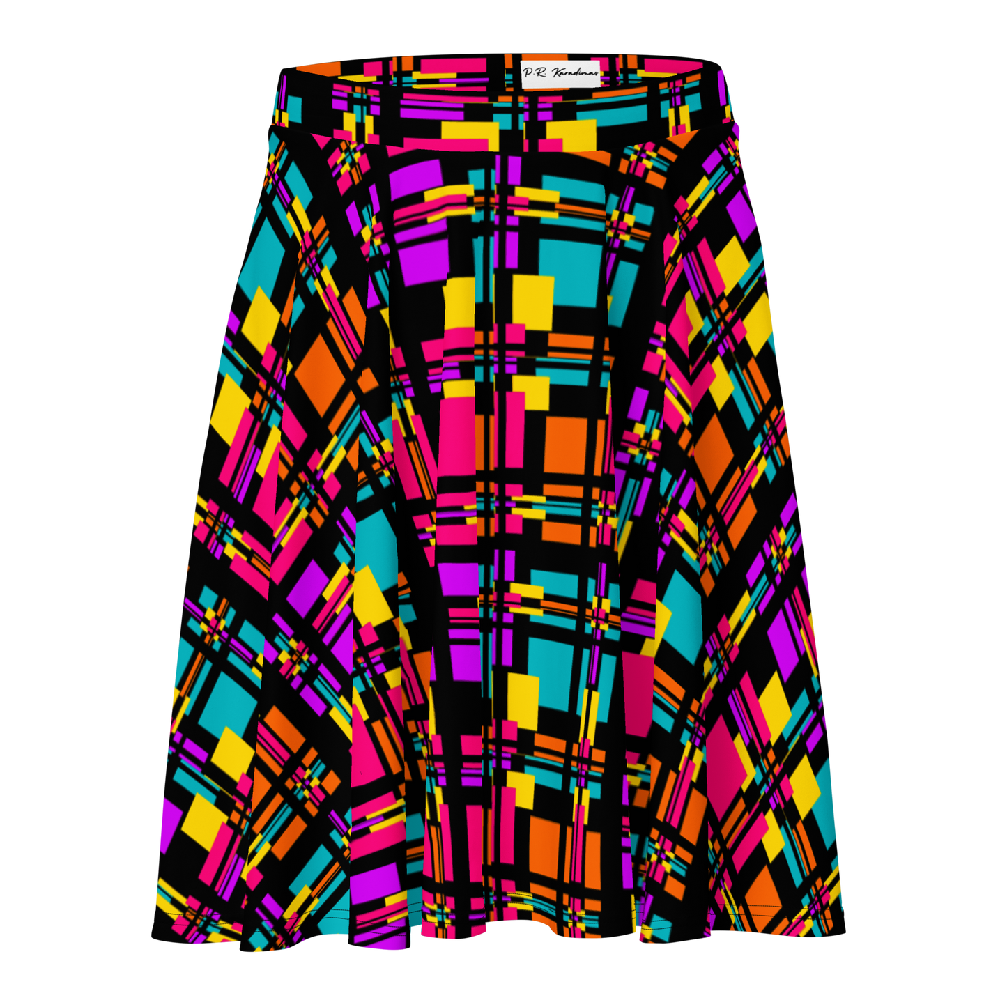 Skater Skirt (Rainbow Plaid)