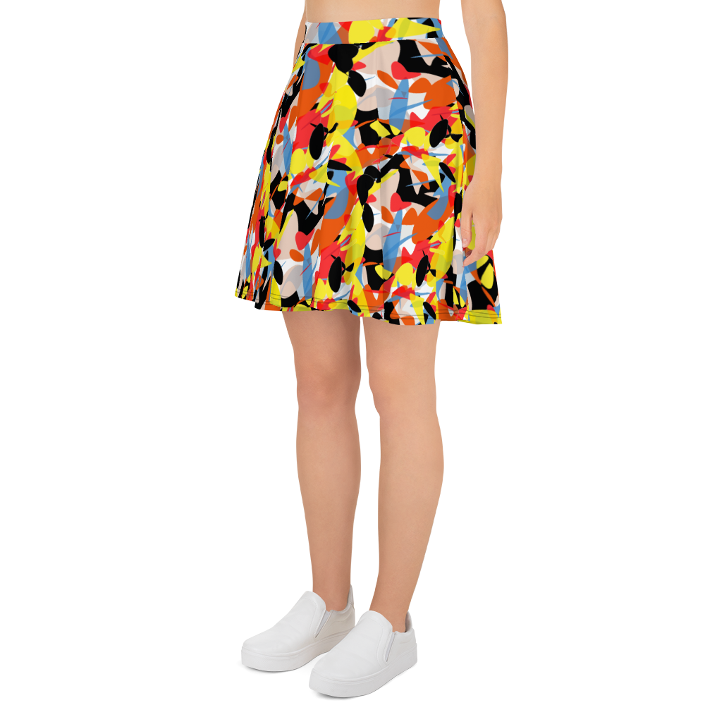 Skater Skirt (Abstract Ovals) (Abstract Ovals)