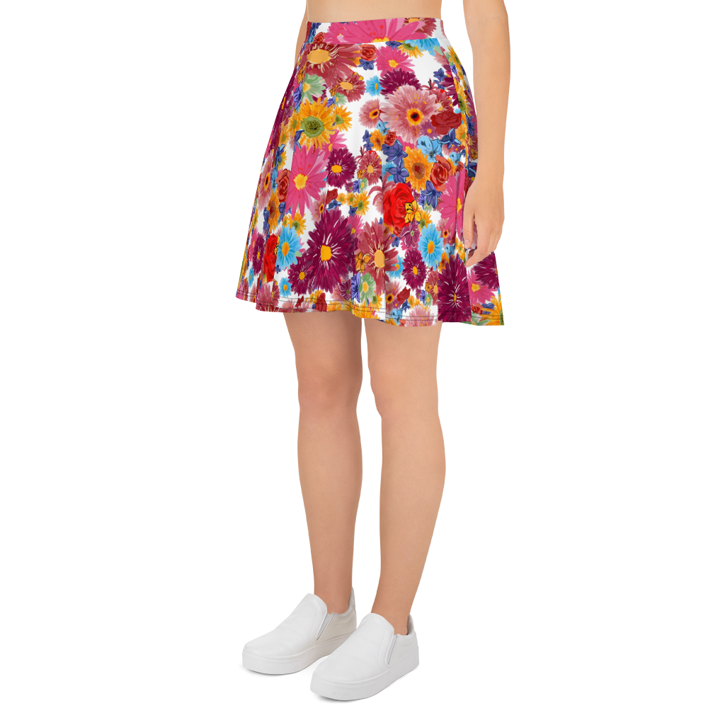 Skater Skirt (Watercolor Flowers)
