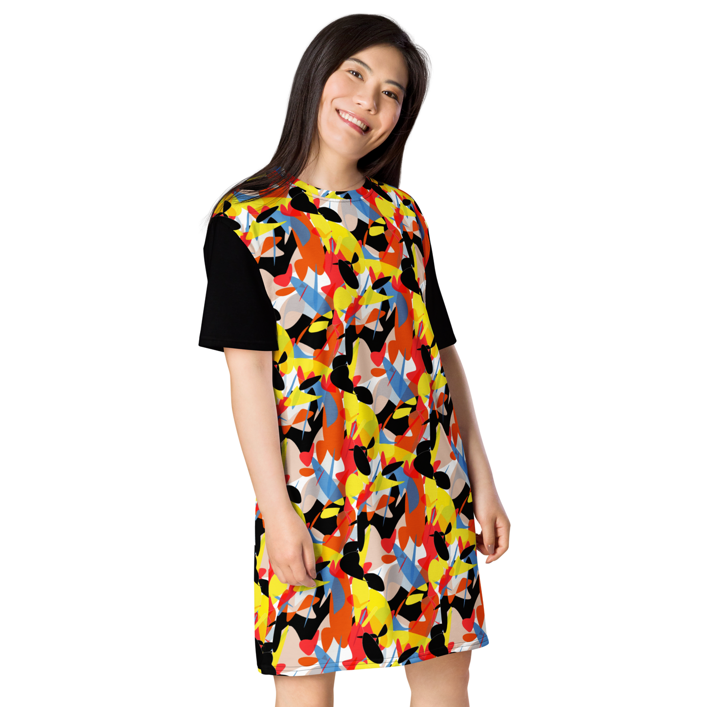 T-shirt dress (Abstract Ovals)