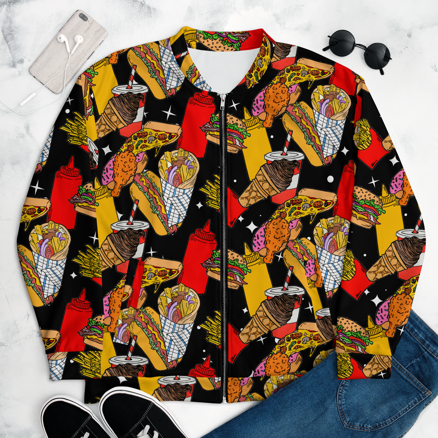 Unisex Bomber Jacket (Fast Food)