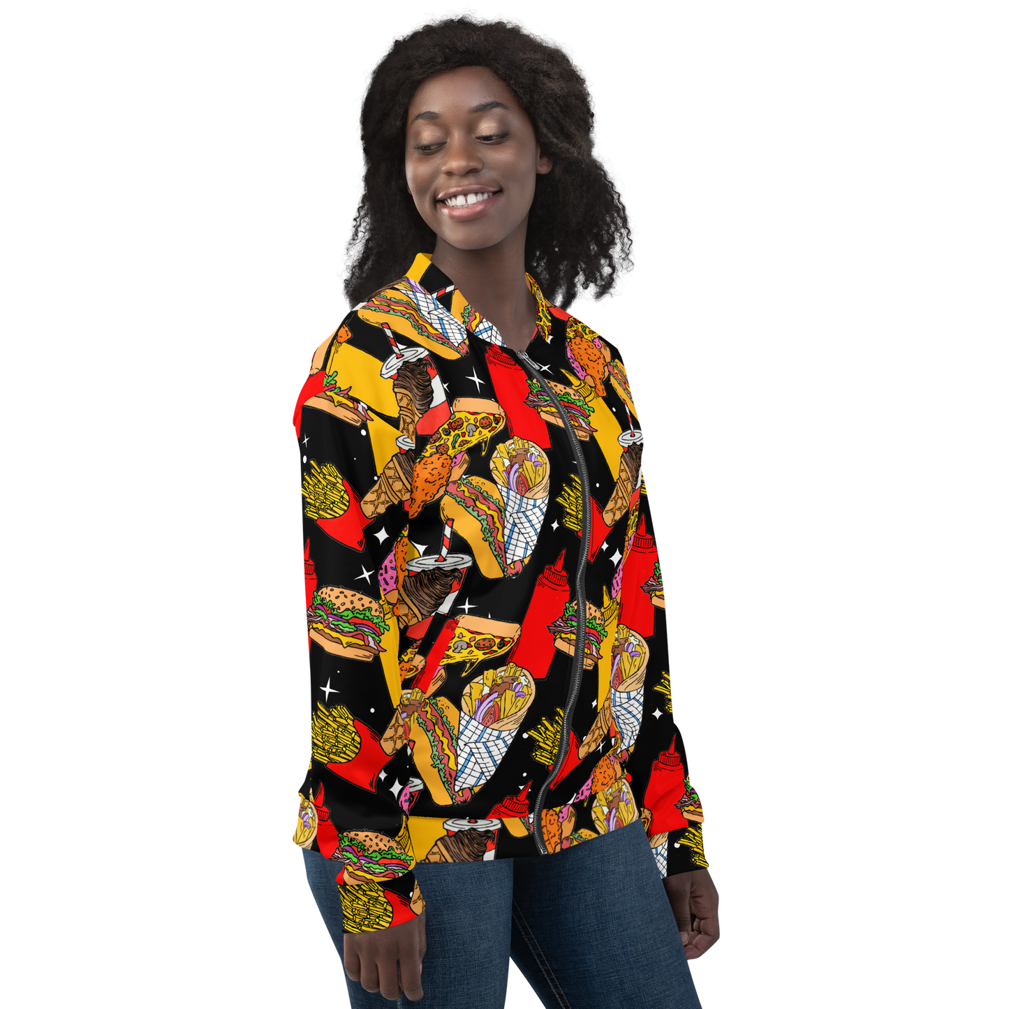 Unisex Bomber Jacket (Fast Food)