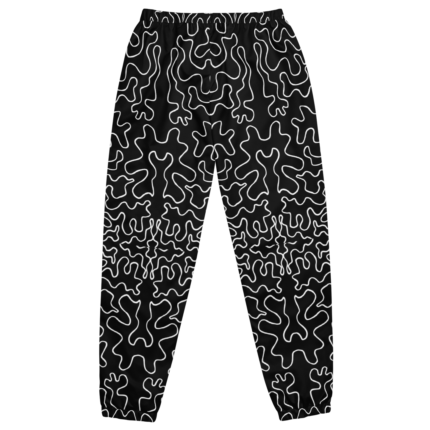 Unisex track pants (Black & White Squiggle)