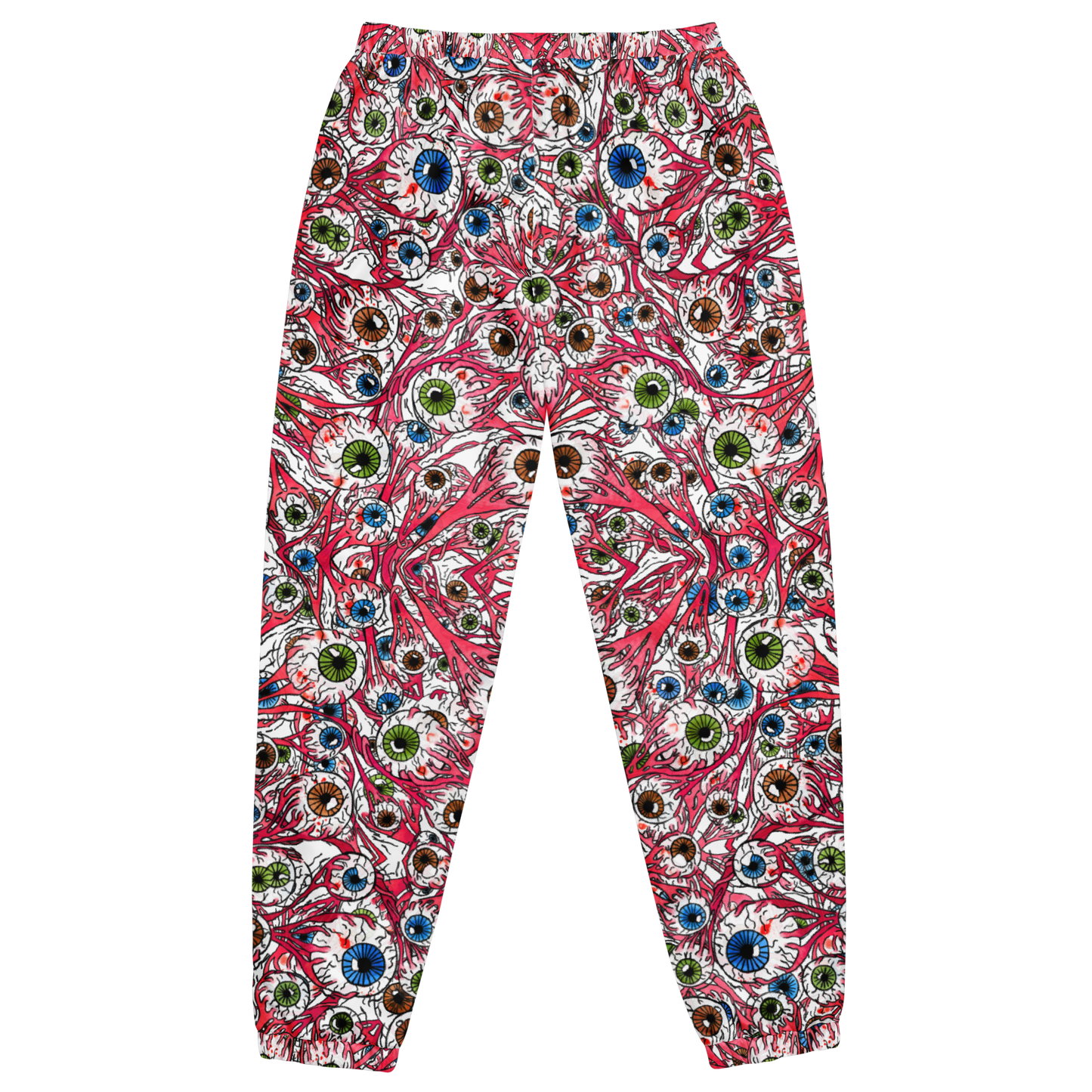 Unisex track pants (Eyeballs|White)