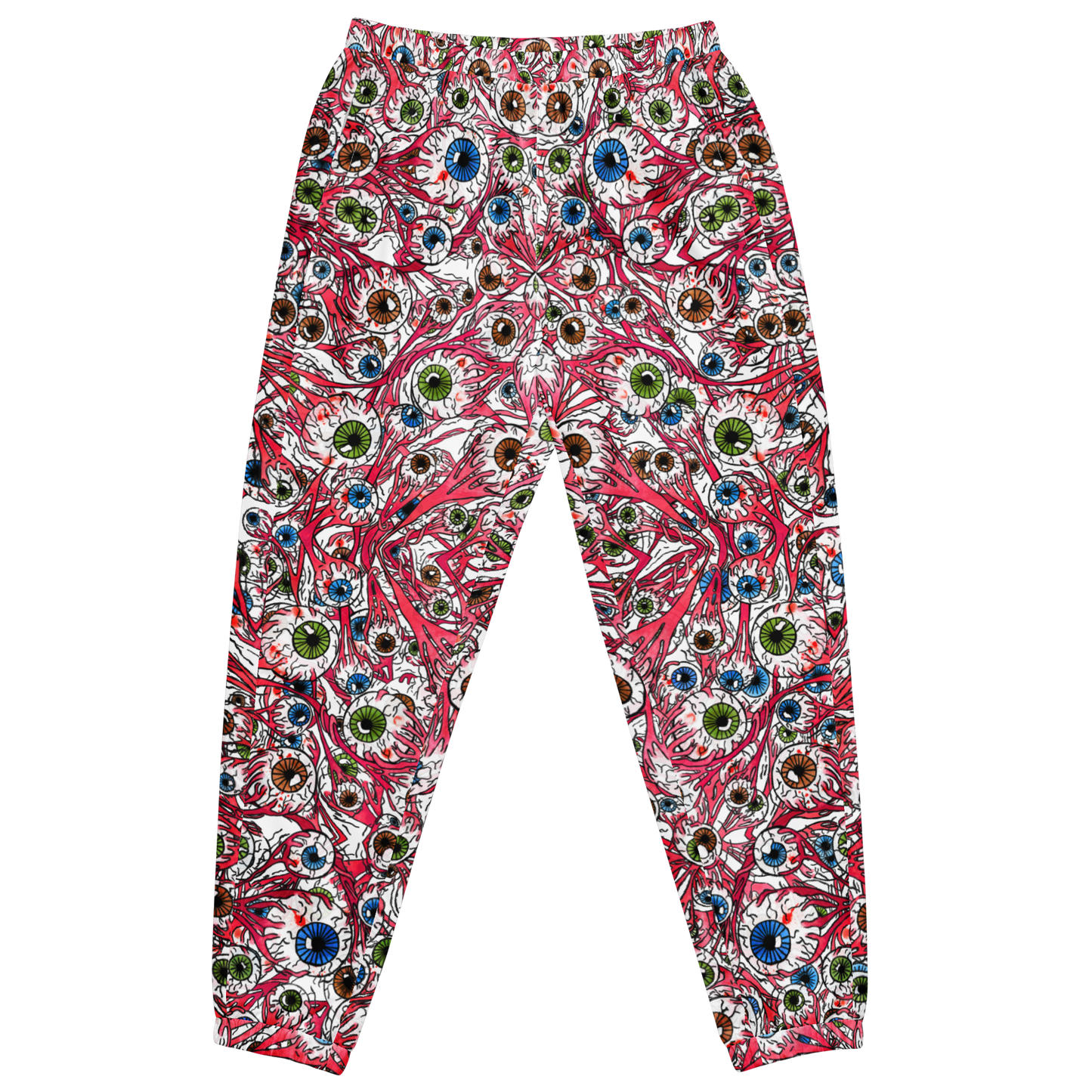 Unisex track pants (Eyeballs|White)