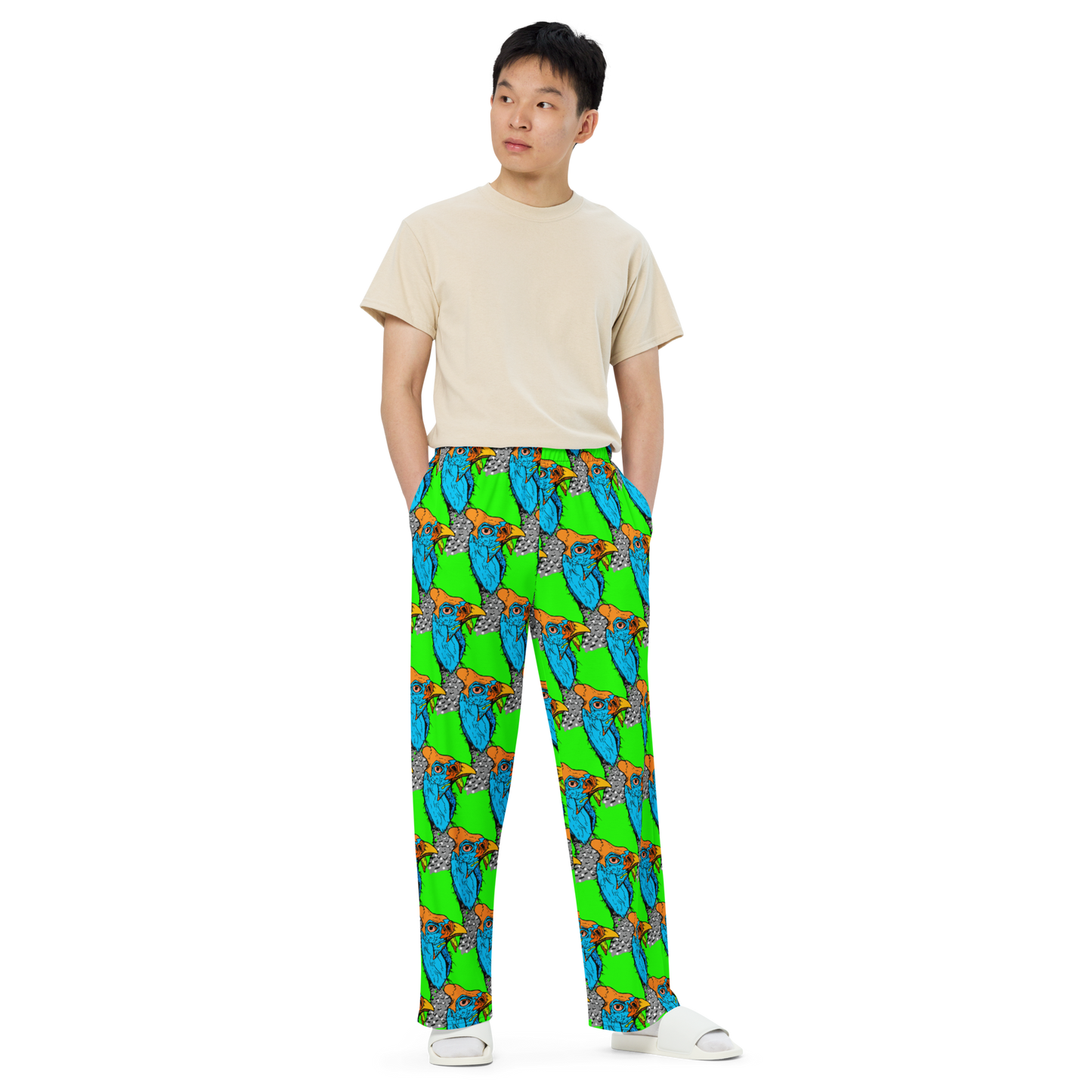 Unisex wide-leg pants (Funky Chicken)