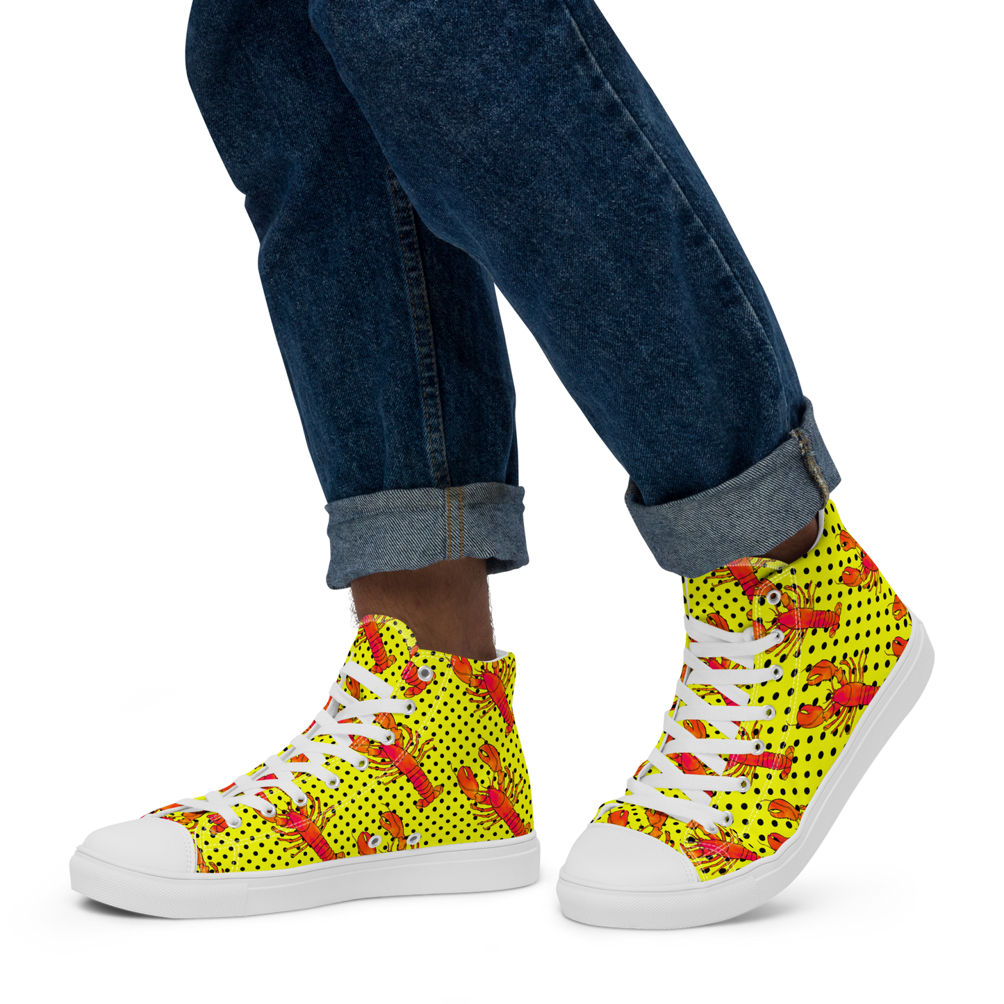 Men’s high top canvas shoes (Rock Lobster)