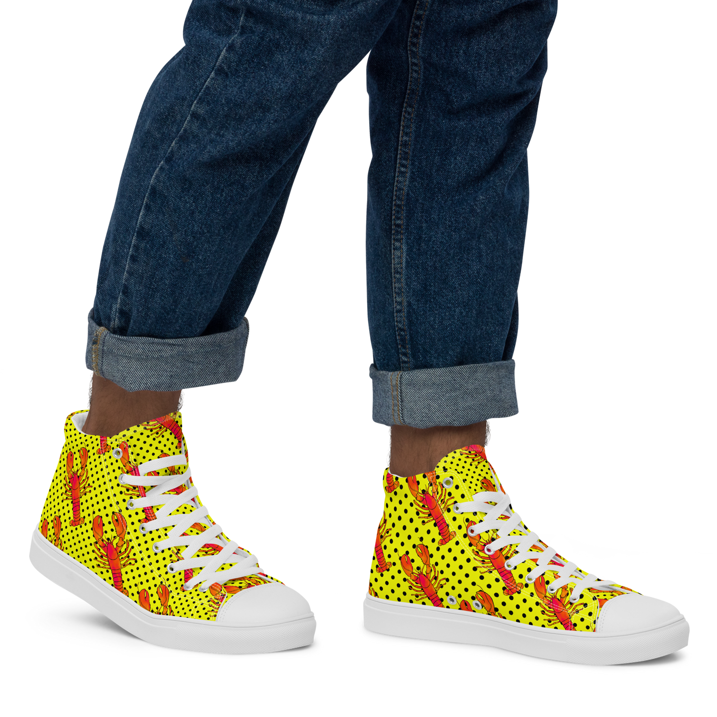Men’s high top canvas shoes (Rock Lobster)
