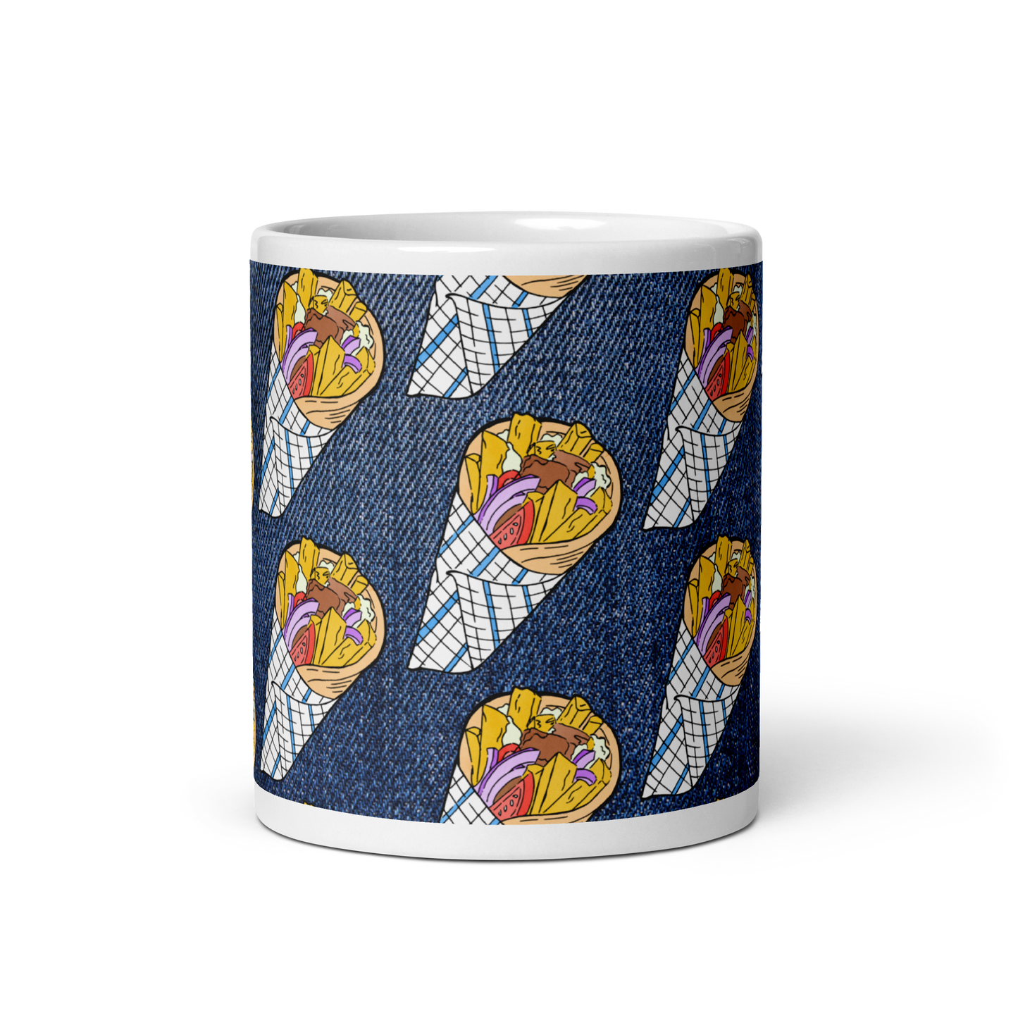 White glossy mug (Souvlaki)
