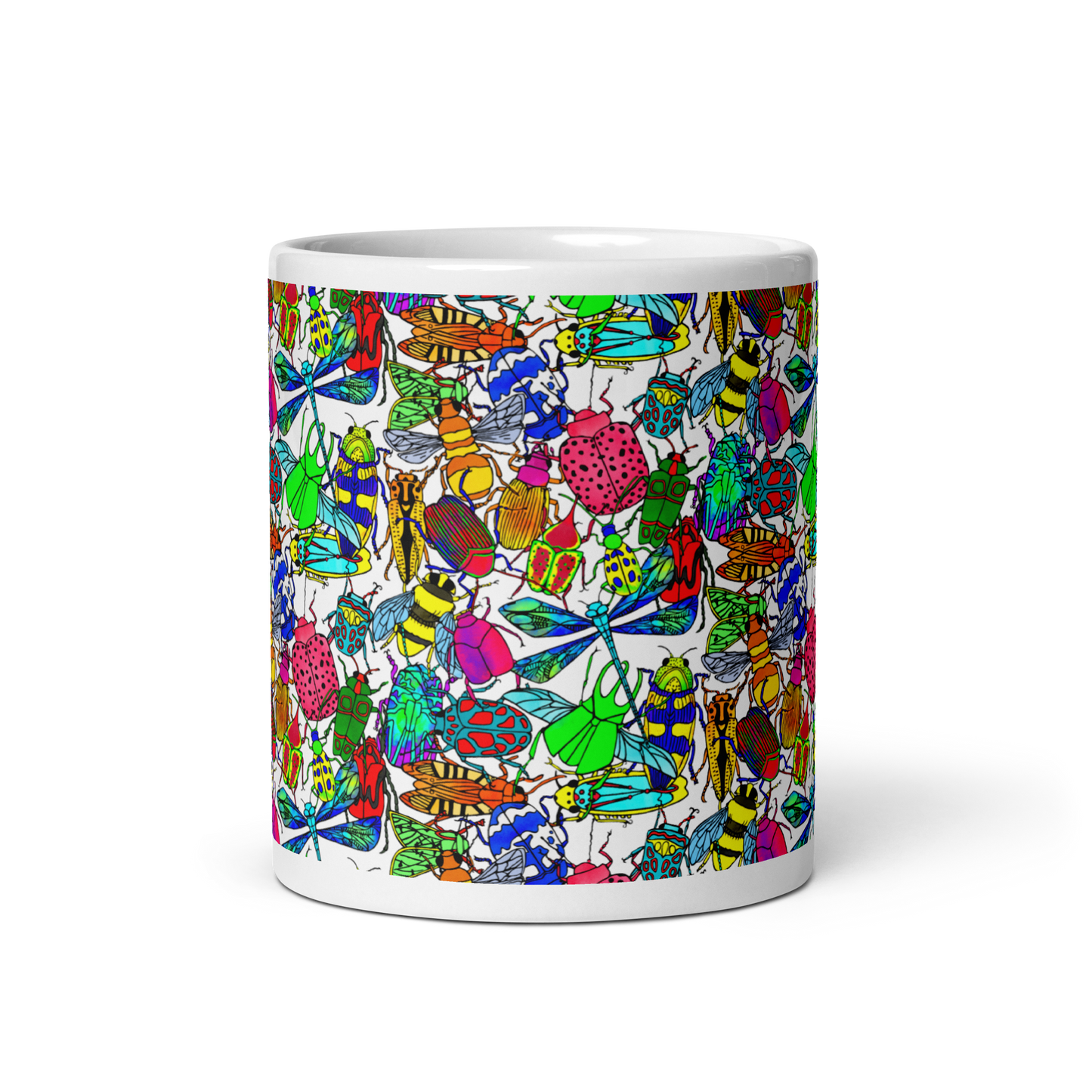 White glossy mug (Bugs|White)