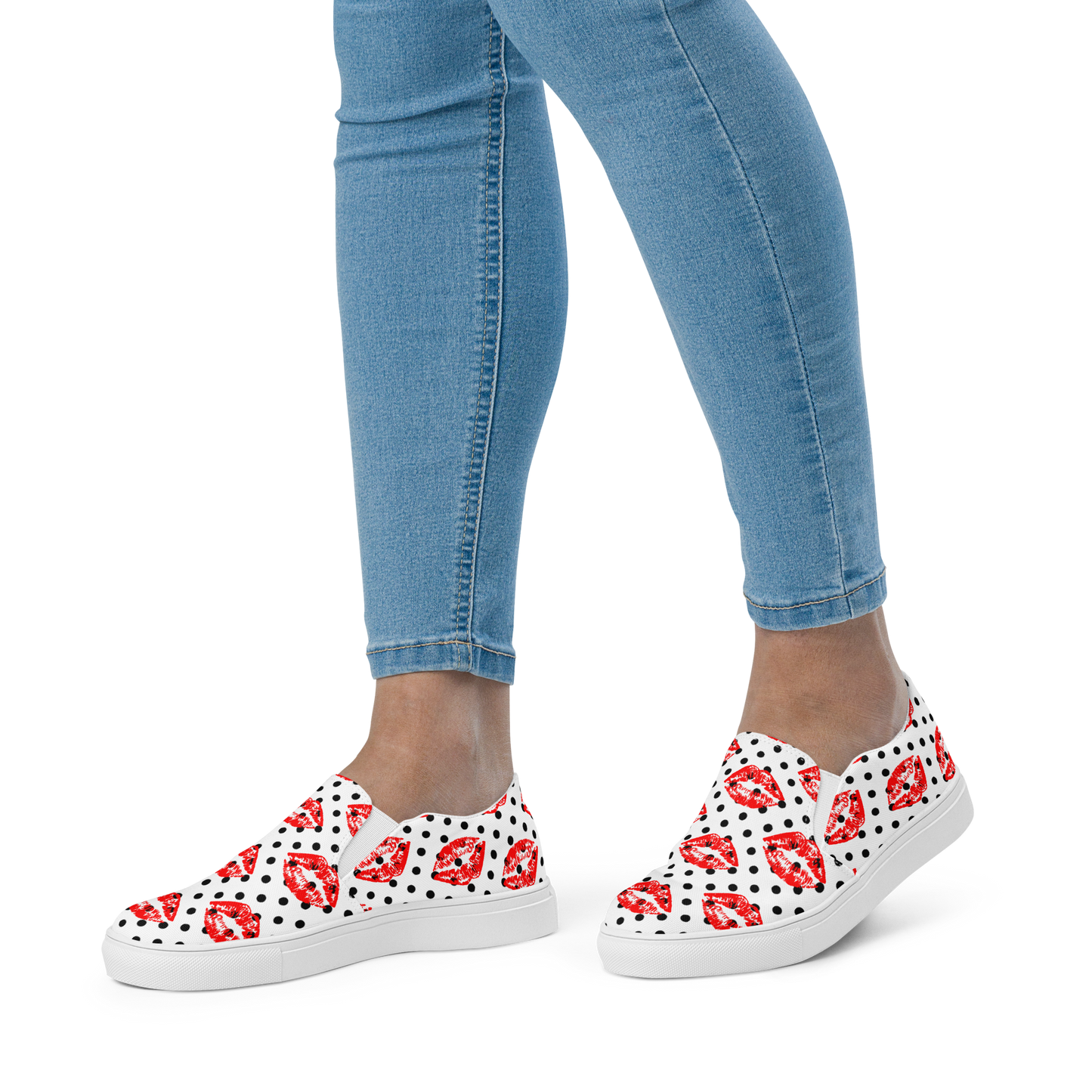 Women’s slip-on canvas shoes (Lips)