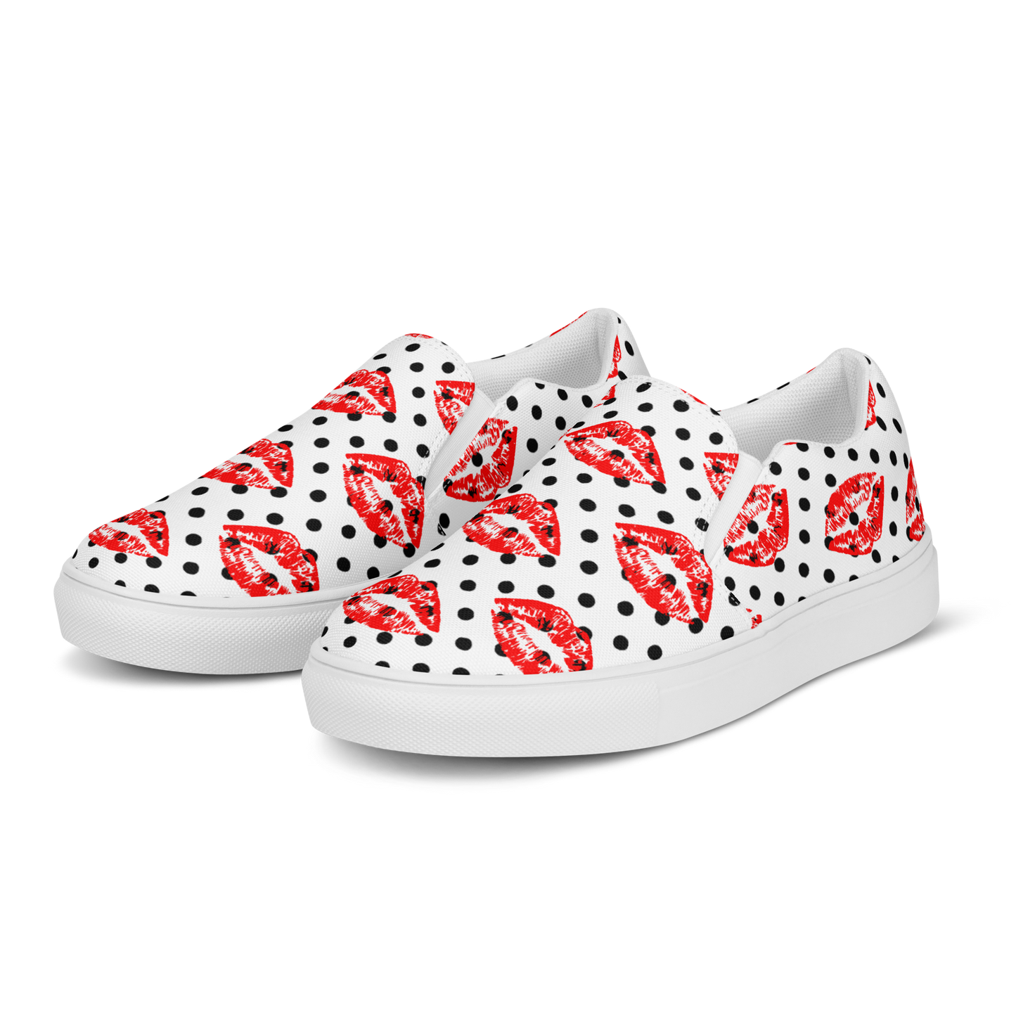 Women’s slip-on canvas shoes (Lips)