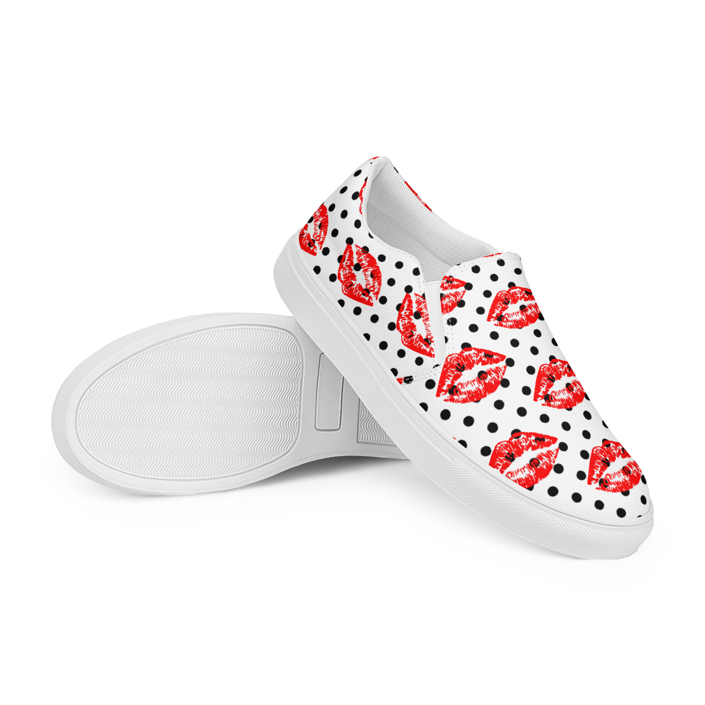 Women’s slip-on canvas shoes (Lips)
