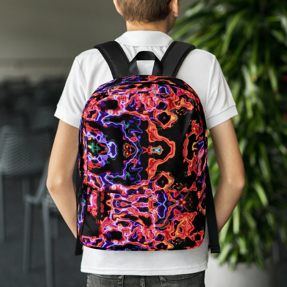 Backpack w/ Front Pocket (Lava lamp)