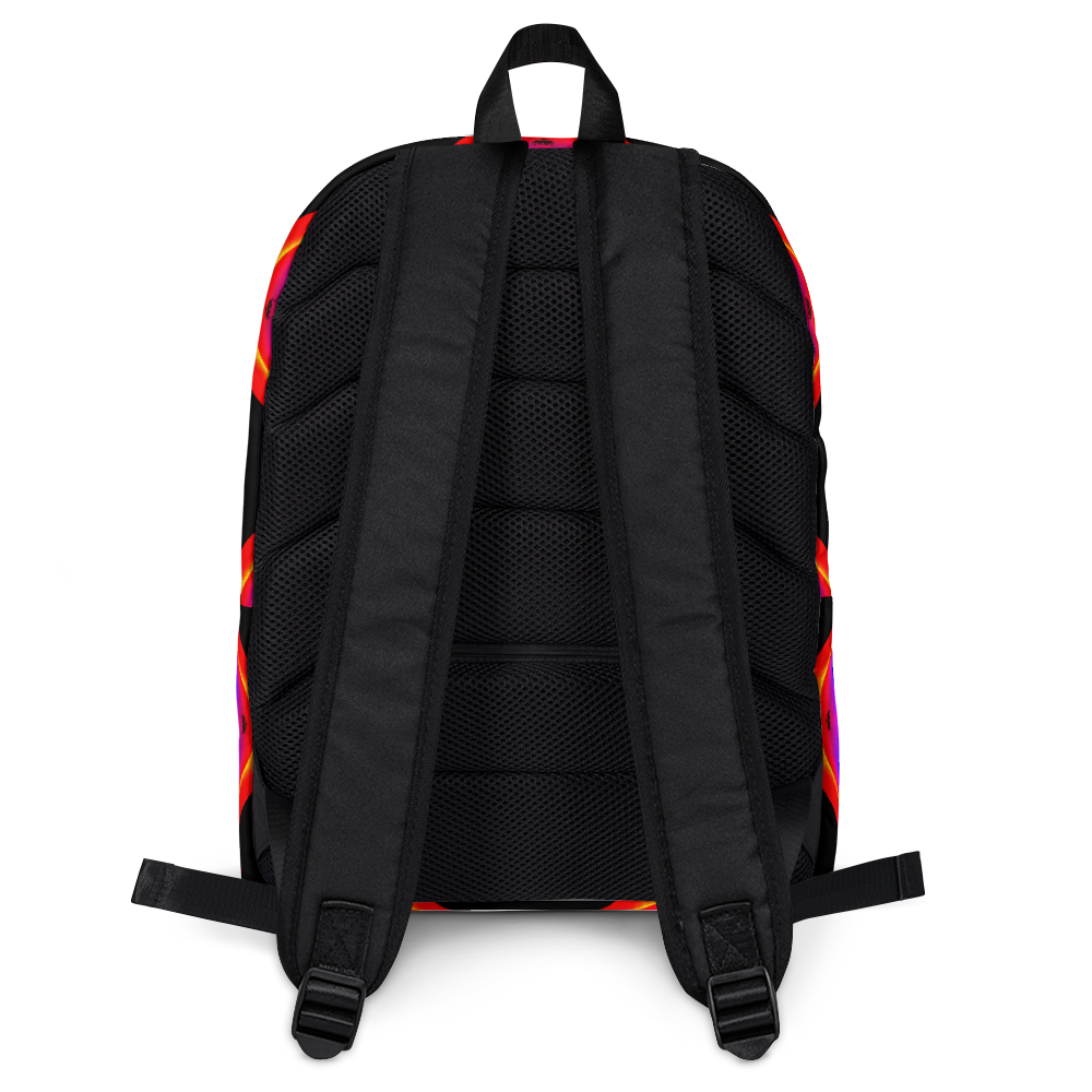 Backpack w/ Front Pocket (Neon Honeycomb)