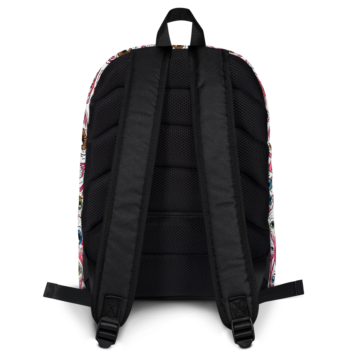 Backpack w/ Front Pocket (Eyeballs|White)