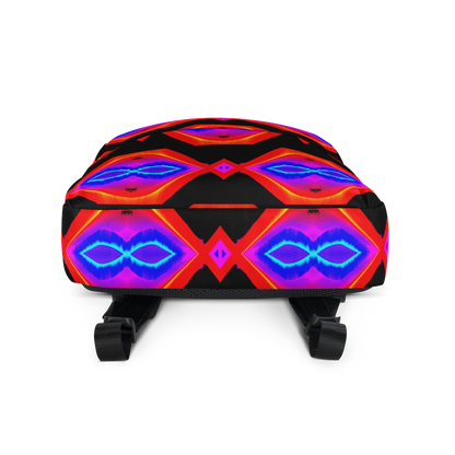 Backpack w/ Front Pocket (Neon Honeycomb)