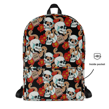 Backpack w/ Front Pocket (Poppies)