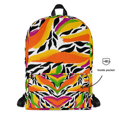 Backpack w/ Front Pocket (Mango Mosaic)