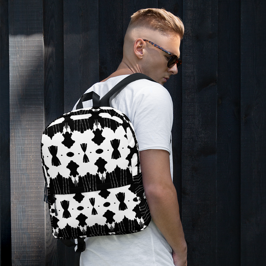 Backpack w/ Front Pocket (Inkblot)