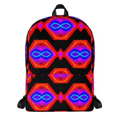 Backpack w/ Front Pocket (Neon Honeycomb)