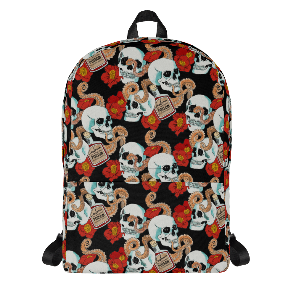 Backpack w/ Front Pocket (Poppies)