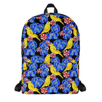 Backpack w/ Front Pocket (Canaries & Orchids)