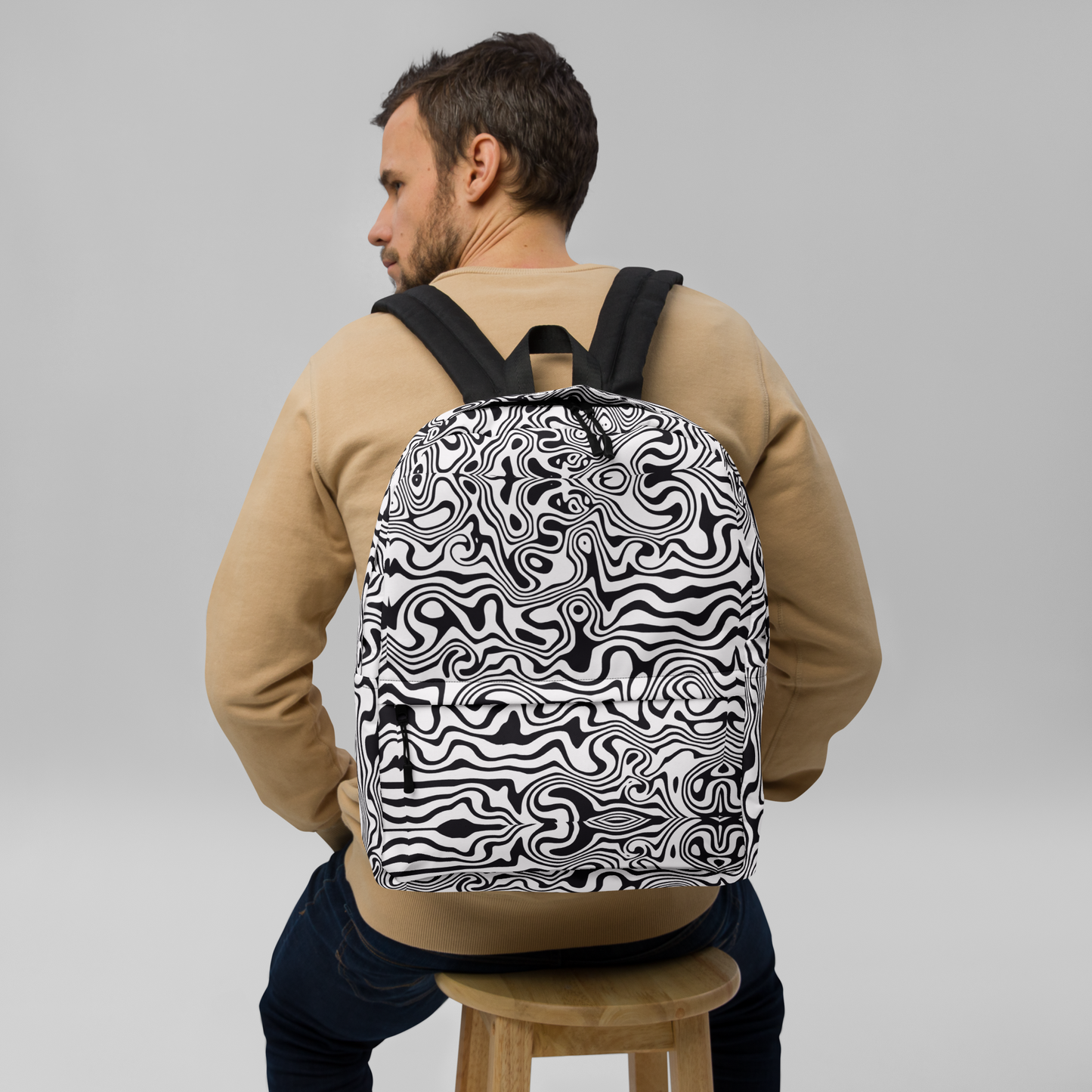 Backpack w/ Front Pocket (Noir Noodle)