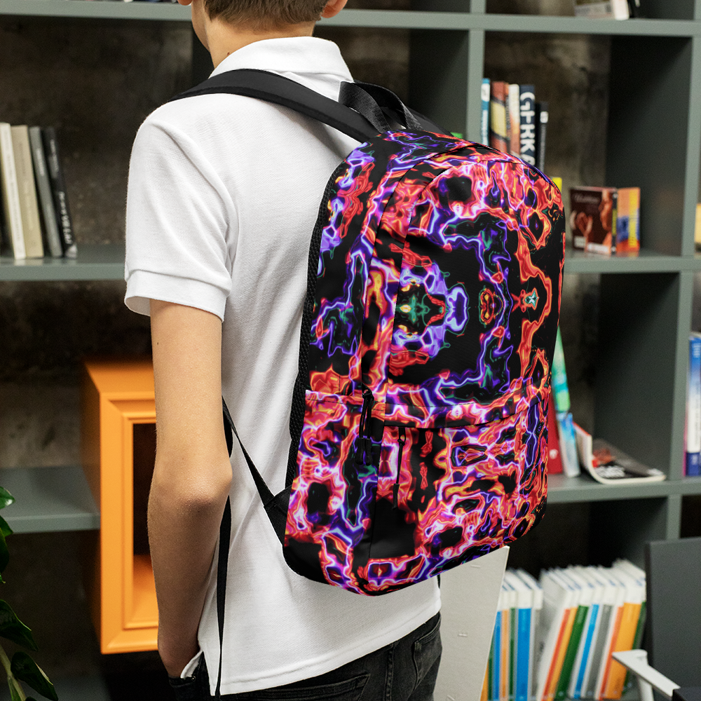 Backpack w/ Front Pocket (Lava lamp)