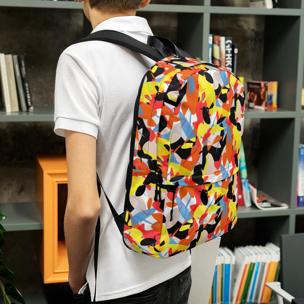 Backpack w/ Front Pocket (Abstract Ovals)