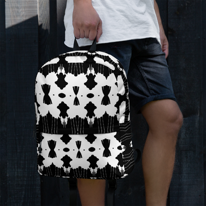 Backpack w/ Front Pocket (Inkblot)