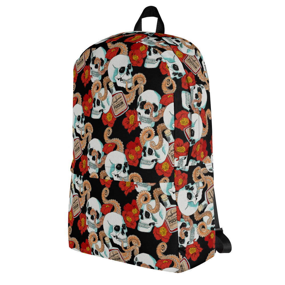 Backpack w/ Front Pocket (Poppies)