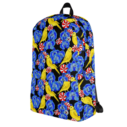 Backpack w/ Front Pocket (Canaries & Orchids)