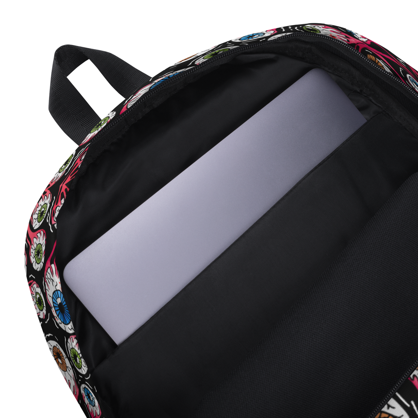 Backpack w/ Front Pocket (Eyeballs|Black)