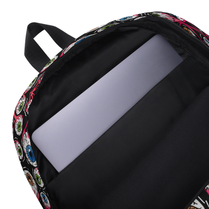 Backpack w/ Front Pocket (Eyeballs|Black)