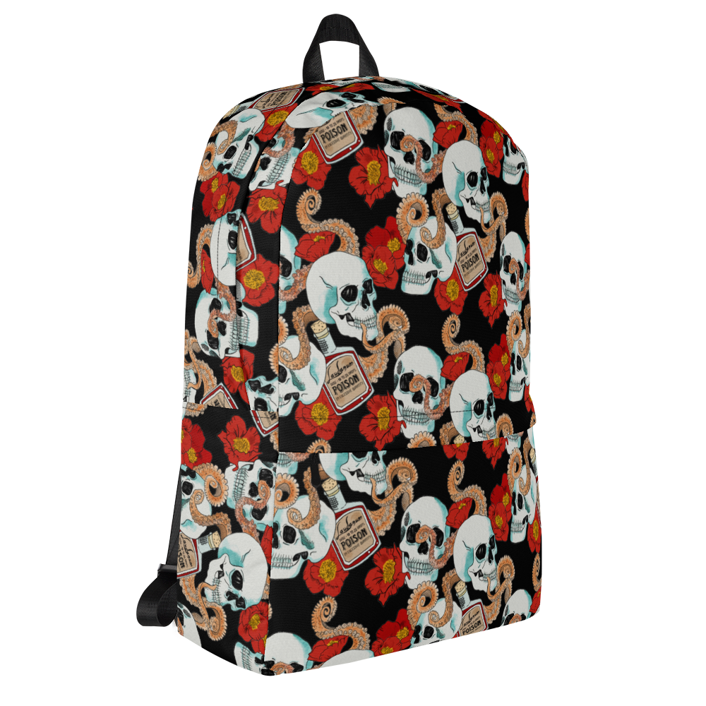 Backpack w/ Front Pocket (Poppies)